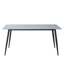 Tavolo rettangolare 140x80 effetto marmo bianco