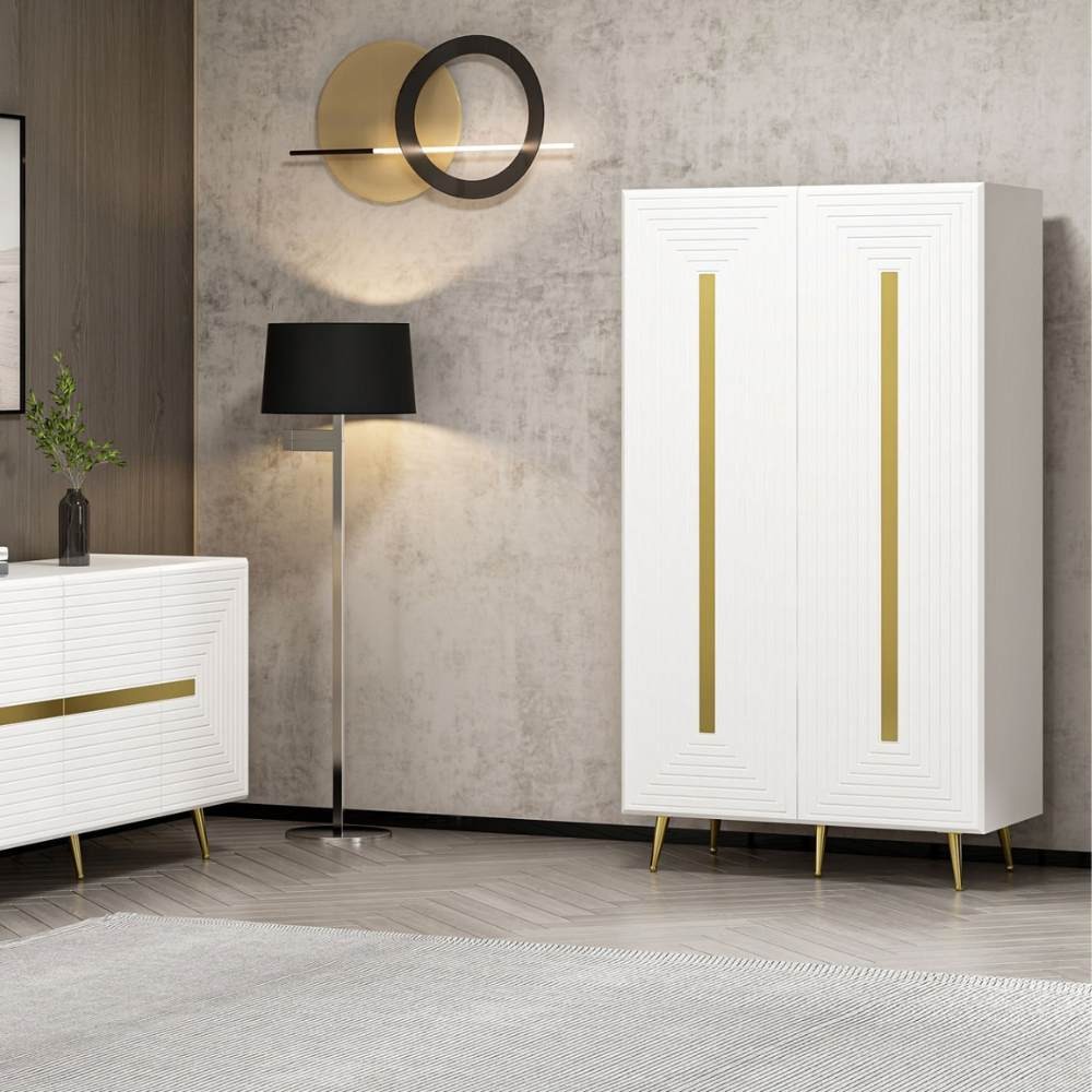 Armadio multiuso bianco 90x47x164