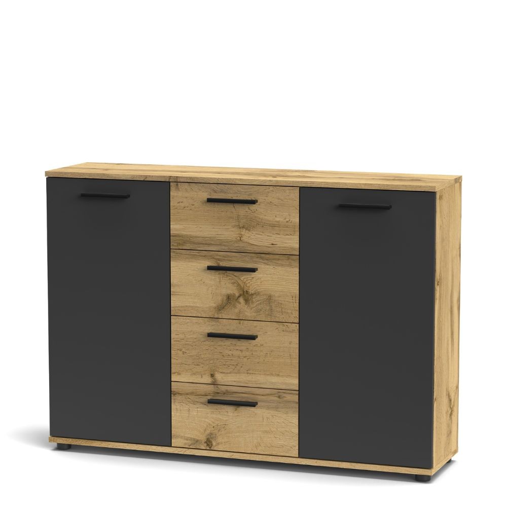 Credenza rovere wotan 120,2x85,3x32,5