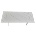 Tavolo allungabile bianco 160x90x76 cm