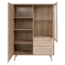 Credenza effetto vimini 101,5x40x139 cm