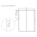 Rete a doghe 120x190 per letto contenitore