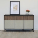 Madia 150x40x86 cm in lava e argilla