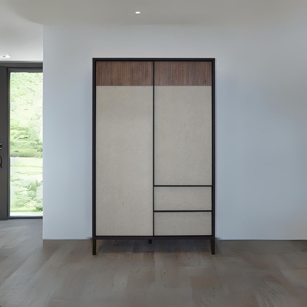 Mobile 106x40x177 cm lava e argilla