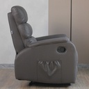 Poltrona relax grigio 72x87x100 cm