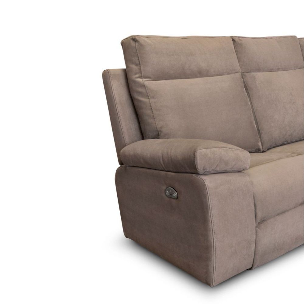 Divano 2 posti 235x93x105 cm tortora