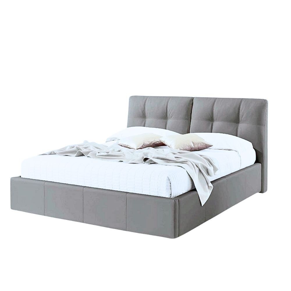Letto matrimoniale grigio 160x190 cm