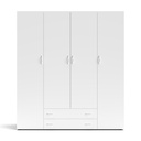 Armadio bianco 160x51,6x177 cm