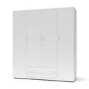 Armadio bianco 160x51,6x177 cm