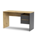 Scrivania rovere e antracite 75.5x125x51.6