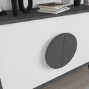 Madia 110 x 35.6 x 82 cm antracite e bianca