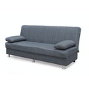 Divano letto contenitore 190x88x82 cm grigio