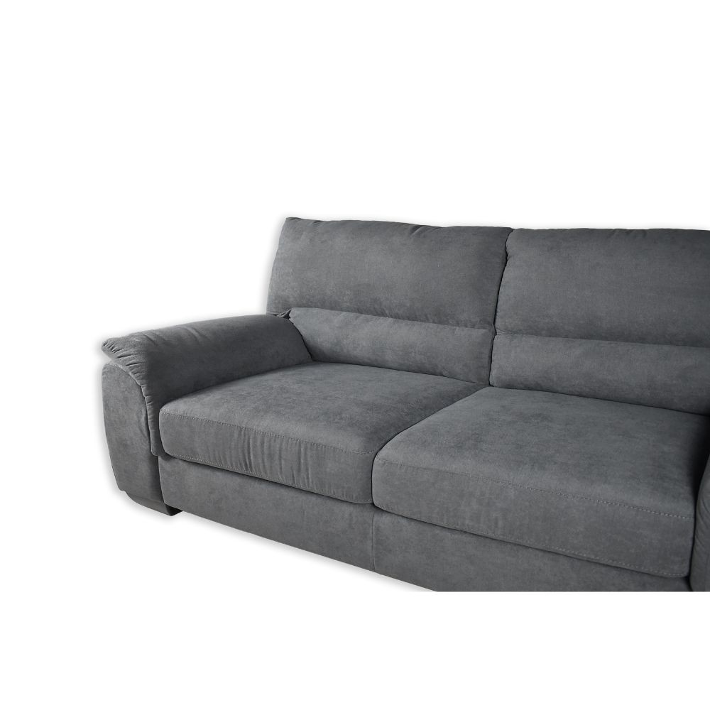 Divano 3 posti antracite 198x90x100 cm