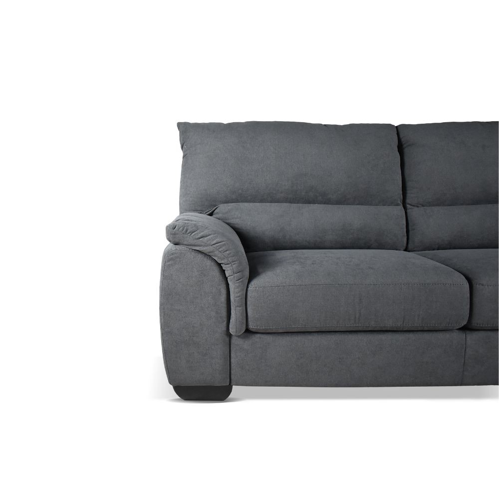 Divano 3 posti antracite 198x90x100 cm