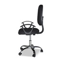 Poltrona ufficio nera 62x44x94 cm