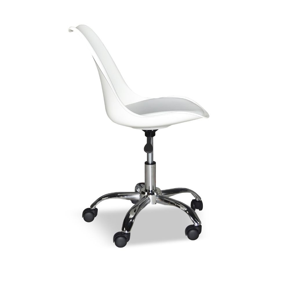 Poltrona ufficio bianca 76x48x42 cm