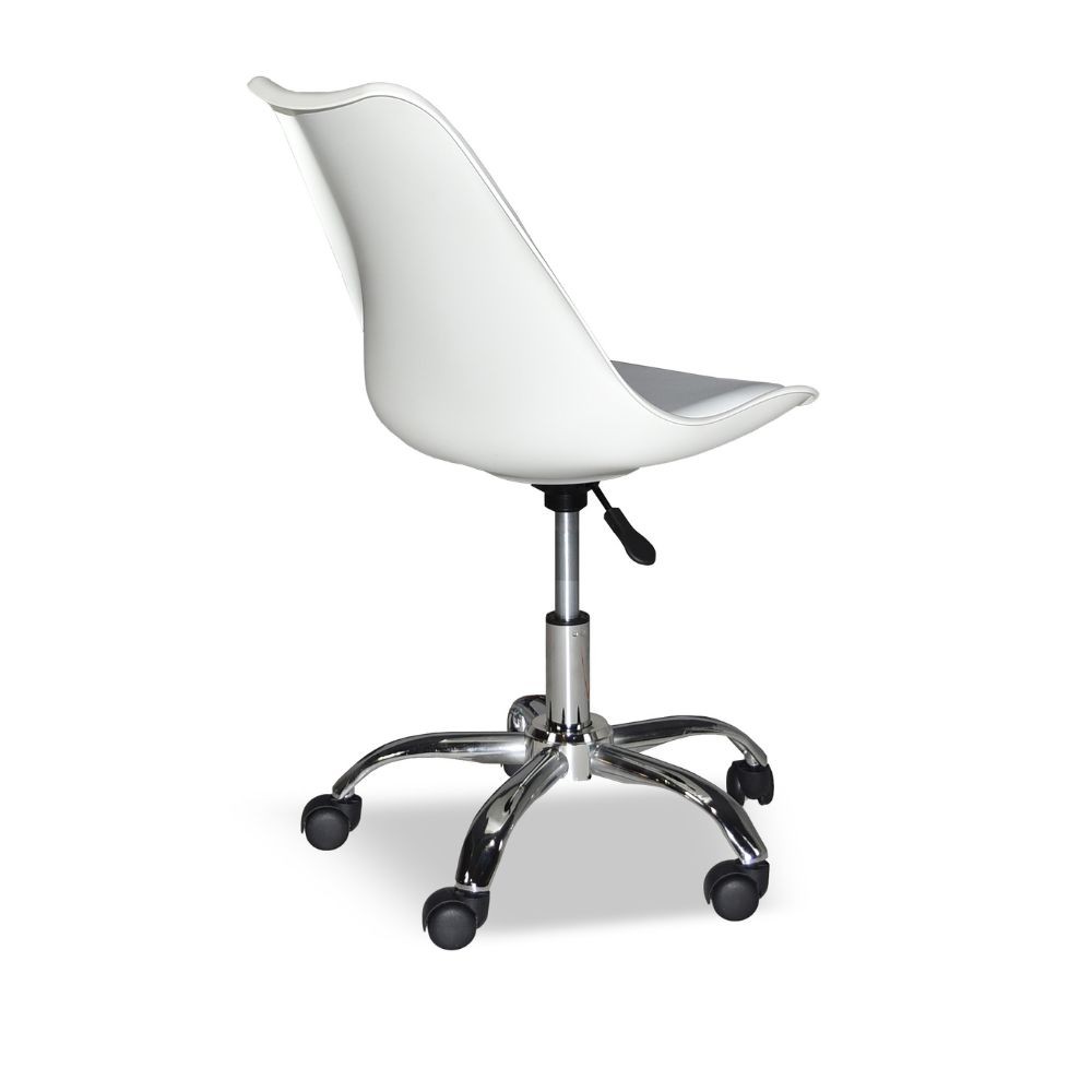 Poltrona ufficio bianca 76x48x42 cm