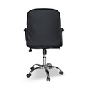 Poltrona ecopelle nera 90x57x44 cm