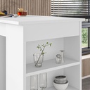 Tavolo alto bianco 117x54x101.8 cm