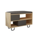 Panca scarpiera rovere 83.5x35.5x53.5 cm