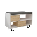 Panca scarpiera bianca 83.5x35.5x53.5 cm