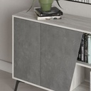 Madia 180x35.6 cm bianco vintage e grey