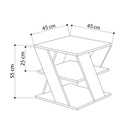 Tavolino da salotto 45x45