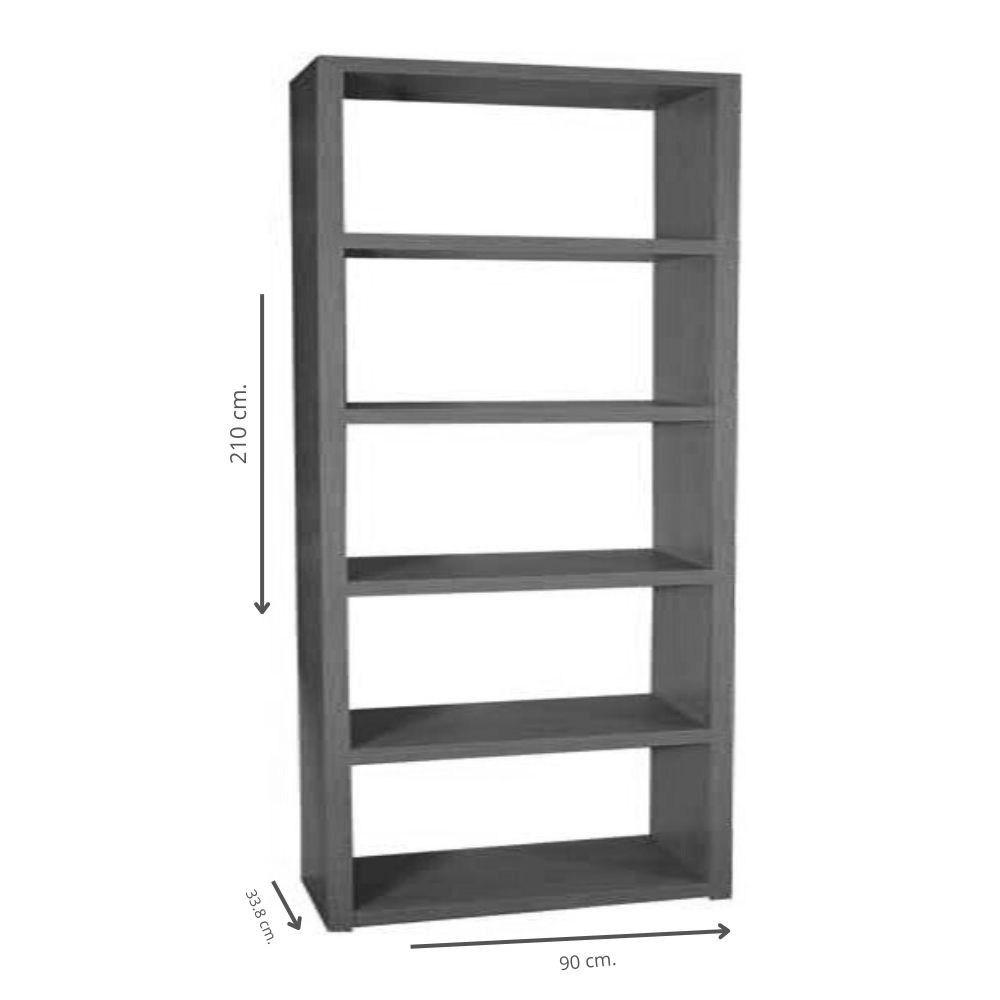 Libreria noce 90 x 33.8 x 210 cm