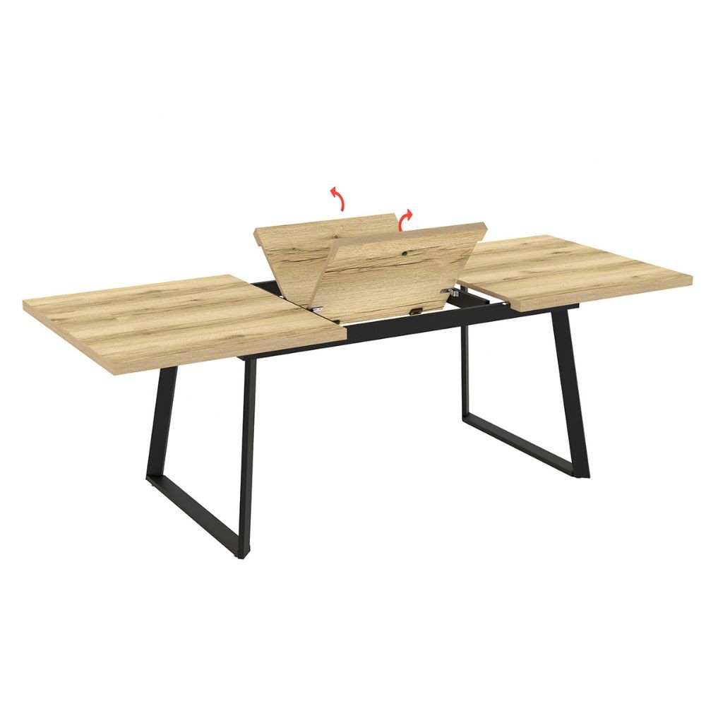 Tavolo allungabile rovere 170x90x75 cm