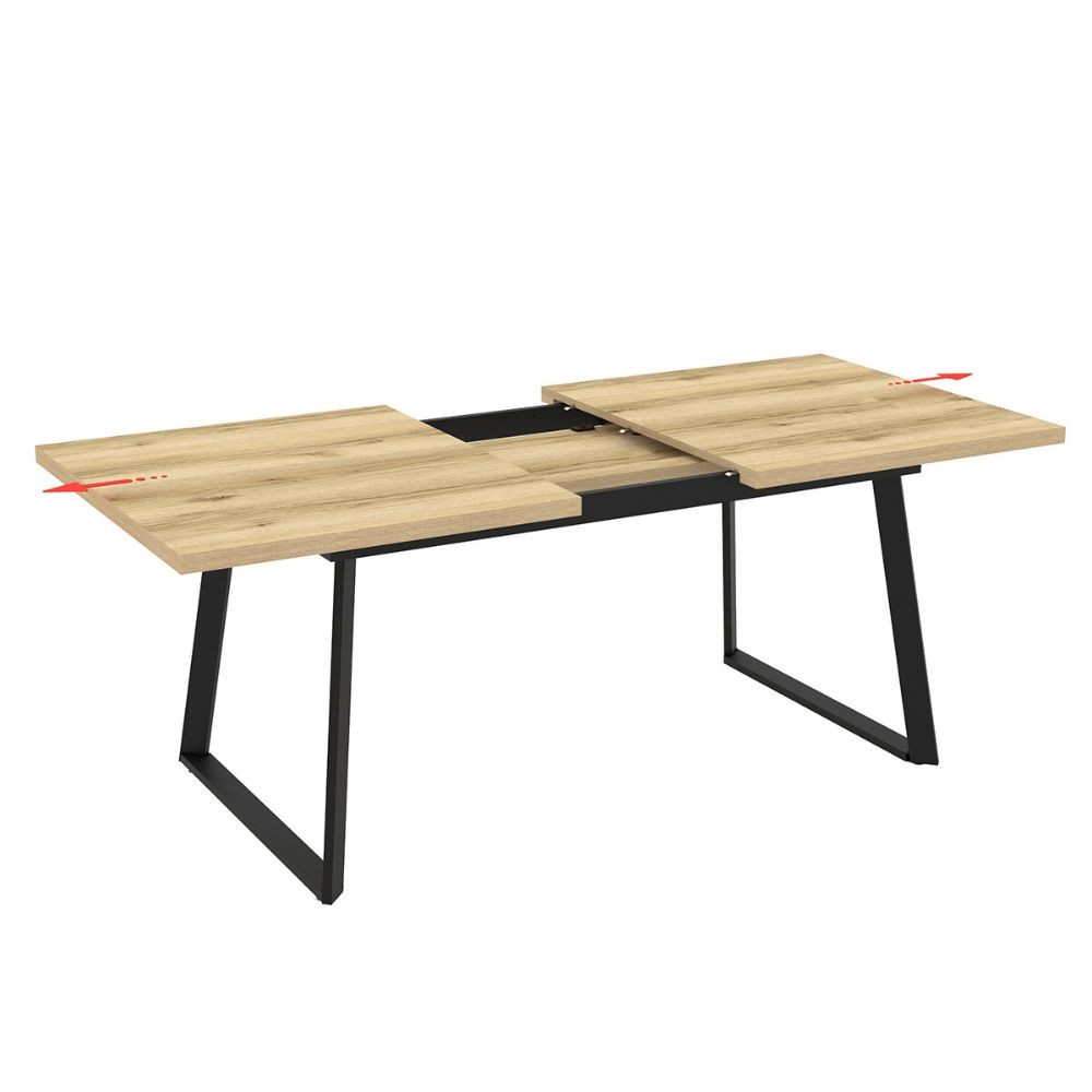 Tavolo allungabile rovere 170x90x75 cm
