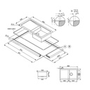 Lavello inox 86x50 cm