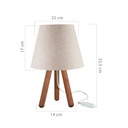 Lampada da tavolo 22x33,5 cm noce beige