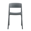 Sedia grigio scuro 46x51x74 cm