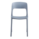Sedia polipropilene 41x56,5x82,5 cm grigio scuro