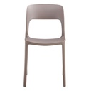 Sedia polipropilene 41x56,5x82,5 cm taupe