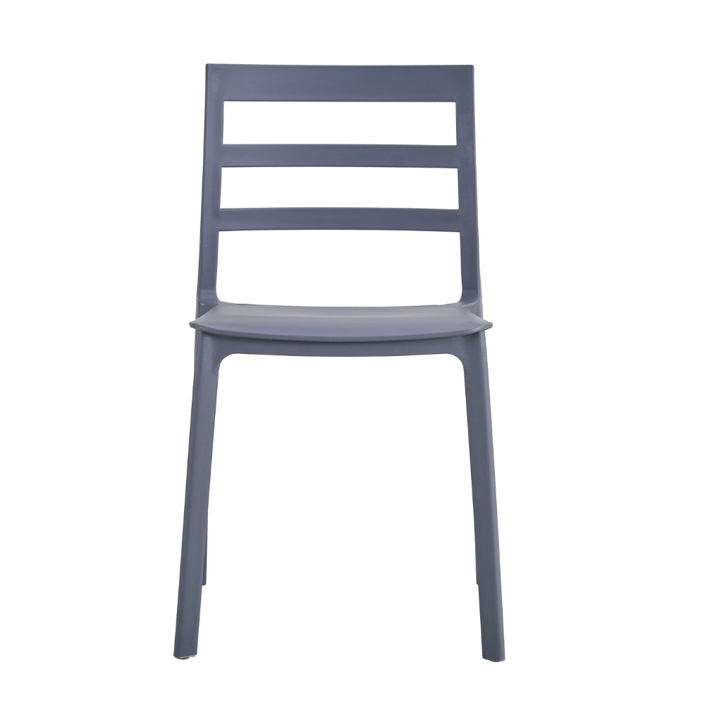 Sedia polipropilene 47x47,5x79 cm grigio scuro
