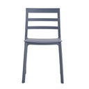 Sedia polipropilene 47x47,5x79 cm grigio scuro