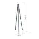 Lampada da terra 20x40 cm paralume nero