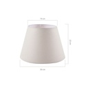Lampada da tavolo bianca 30x22 cm
