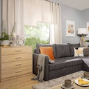 Cassettiera rovere 90x45x93.5 cm