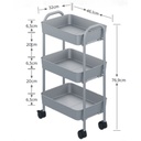 Carrello multiuso 30x41 cm con rotelle
