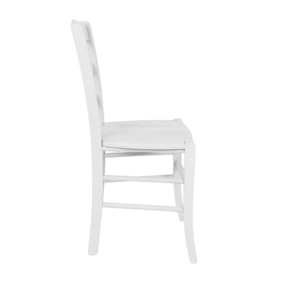 Sedia decoro bianco ghiaccio 43x45x88