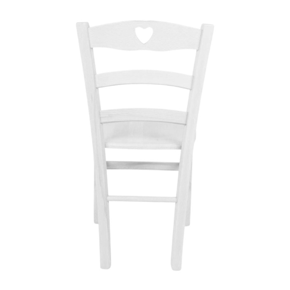 Sedia decoro bianco ghiaccio 43x45x88