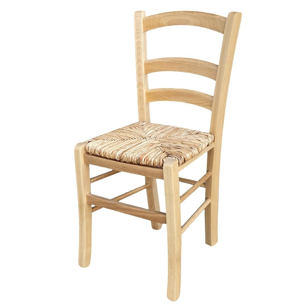 Sedia naturale 41x42x88 cm con paglia