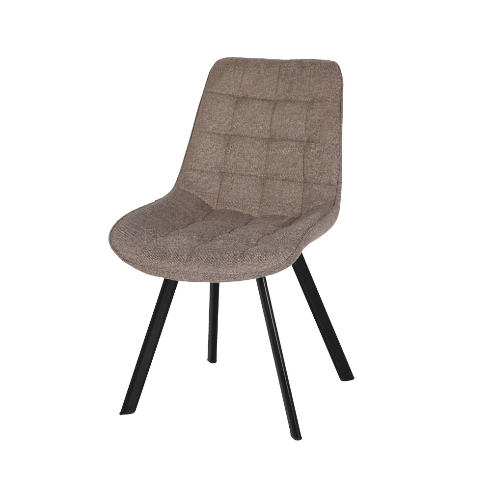 Sedia imbottita tortora 87x52x42