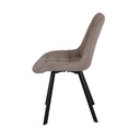 Sedia imbottita tortora 87x52x42