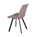 Sedia imbottita tortora 87x52x42