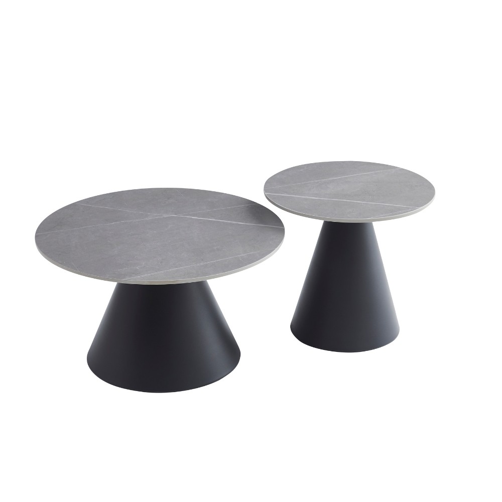 Tavolo salotto rotondo 50x45 H e 70x40 H