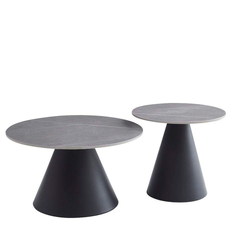 Tavolo salotto rotondo 50x45 H e 70x40 H