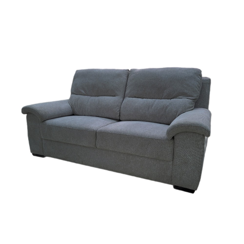 Divano 2 posti grigio scuro 200x90x105 cm